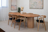 Ready now 2.7m Calypso Oval Reclaimed Solid Messmate Dining Table - Made in Australia