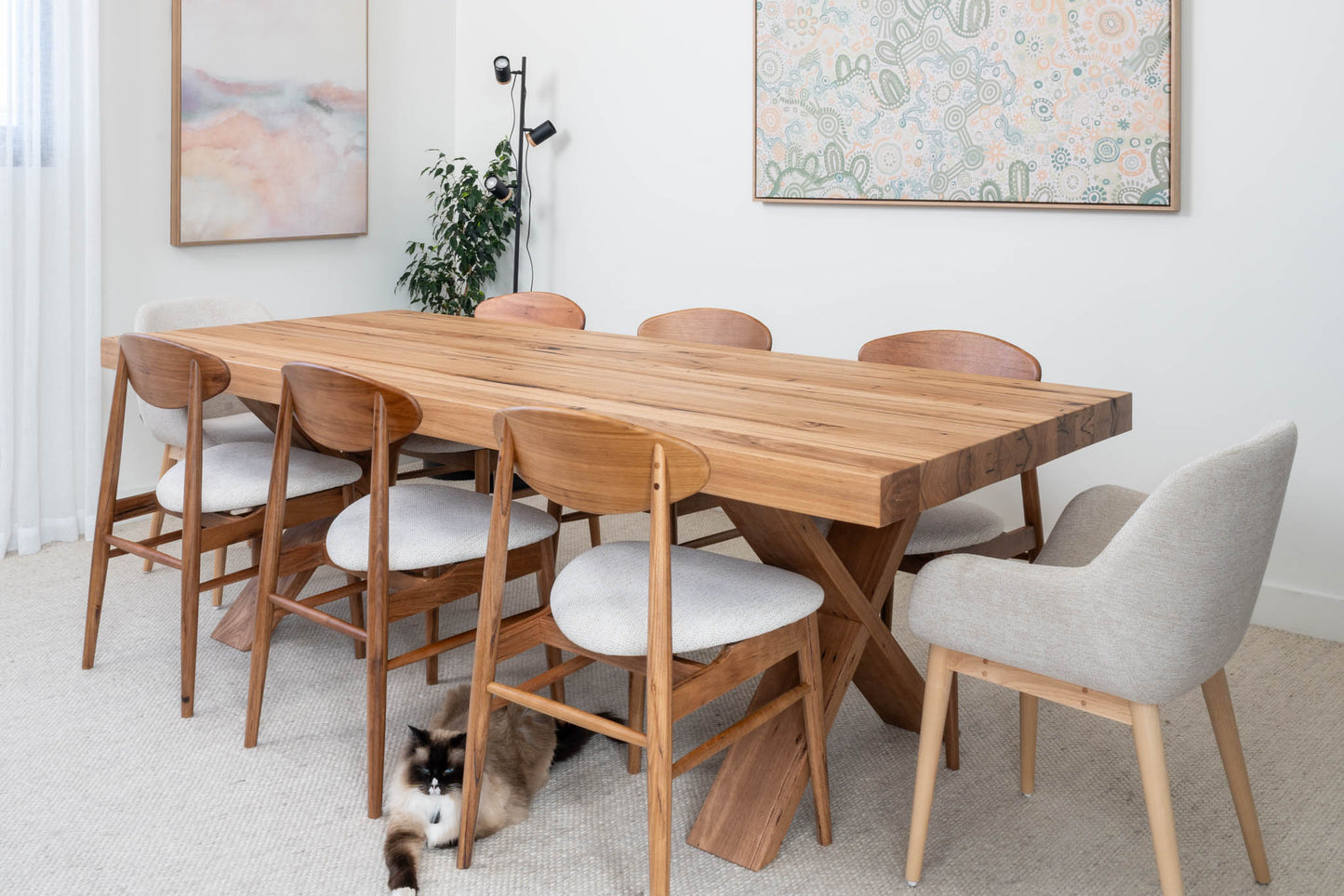 Axl Reclaimed Solid Australian Hardwood Dining Table - Made in Australia