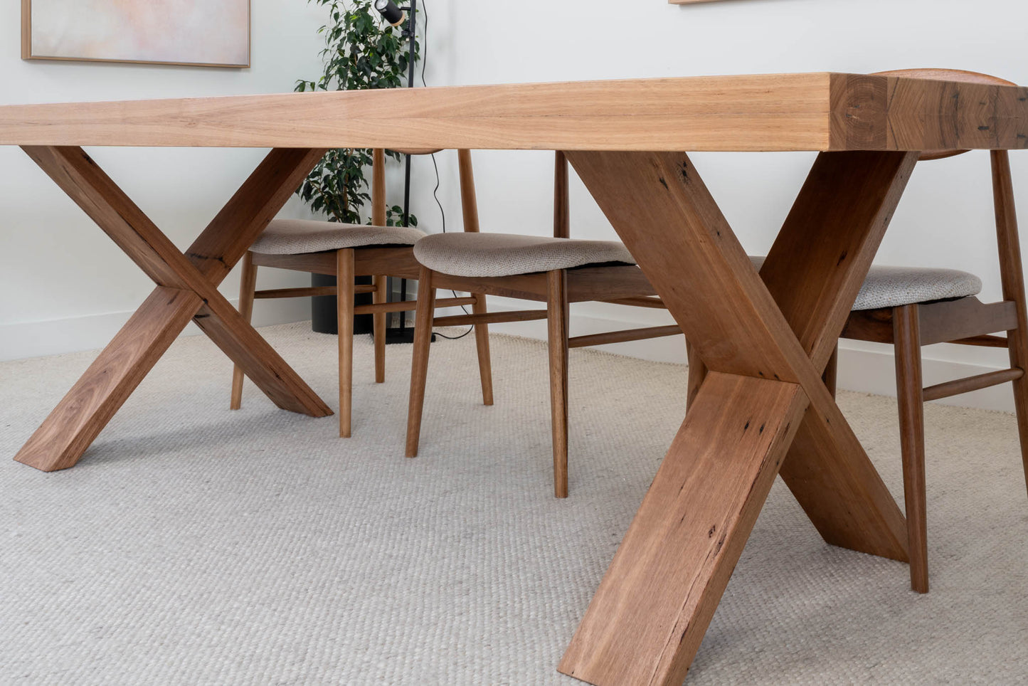 Axl Reclaimed Solid Australian Hardwood Dining Table - Made in Australia