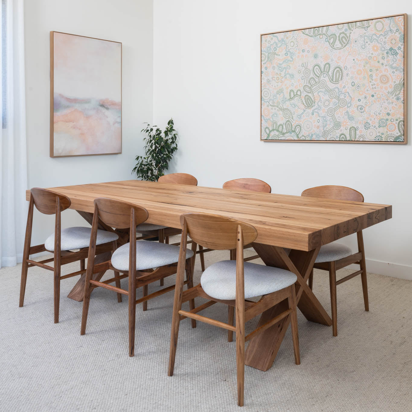 Axl Reclaimed Solid Australian Hardwood Dining Table - Made in Austral ...