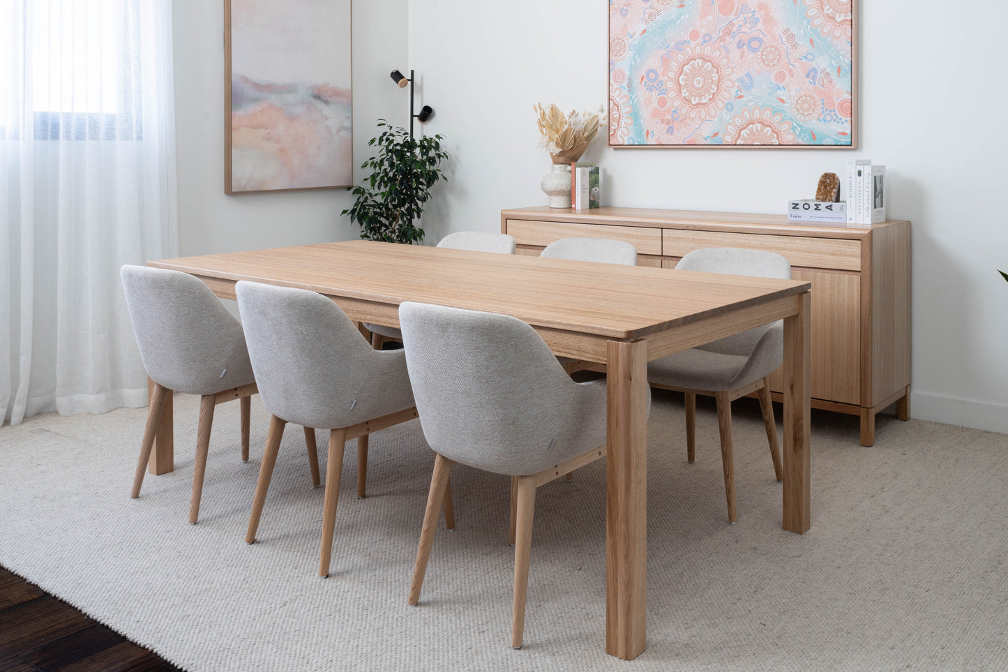 Yakka Solid Tasmanian Oak Hardwood Dining Table - Made in Australia