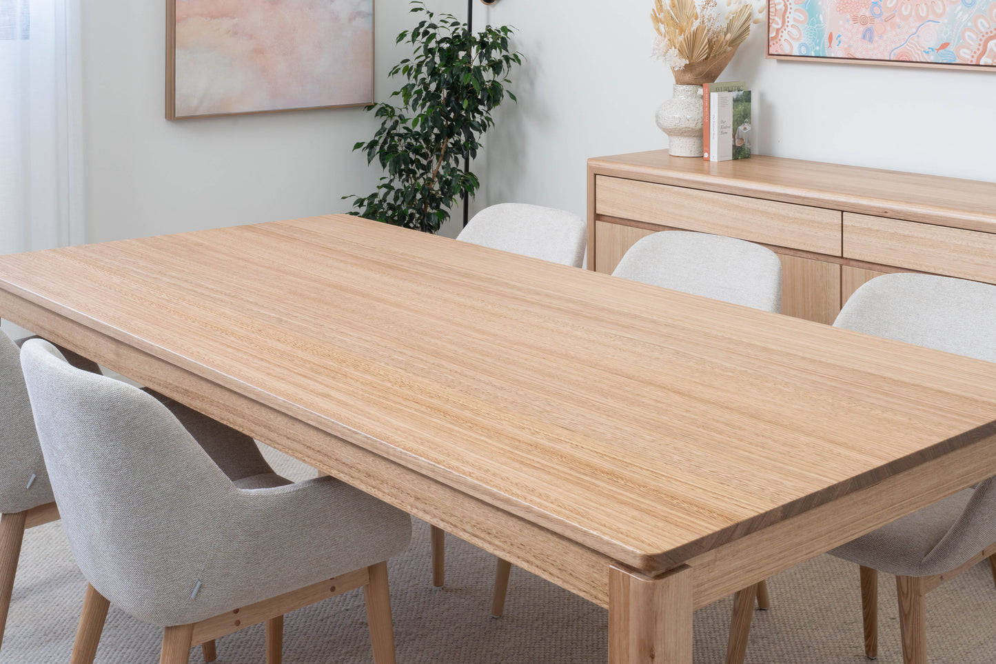 Yakka Solid Tasmanian Oak Hardwood Dining Table - Made in Australia