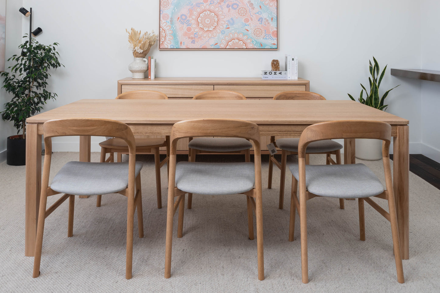 Yakka Solid Tasmanian Oak Hardwood Dining Table - Made in Australia