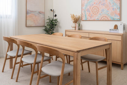 Yakka™️ Solid Tasmanian Oak Hardwood Dining Table - Made in Australia