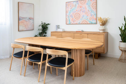 Dune Oval Solid Australian Hardwood Dining Table - Made in Australia