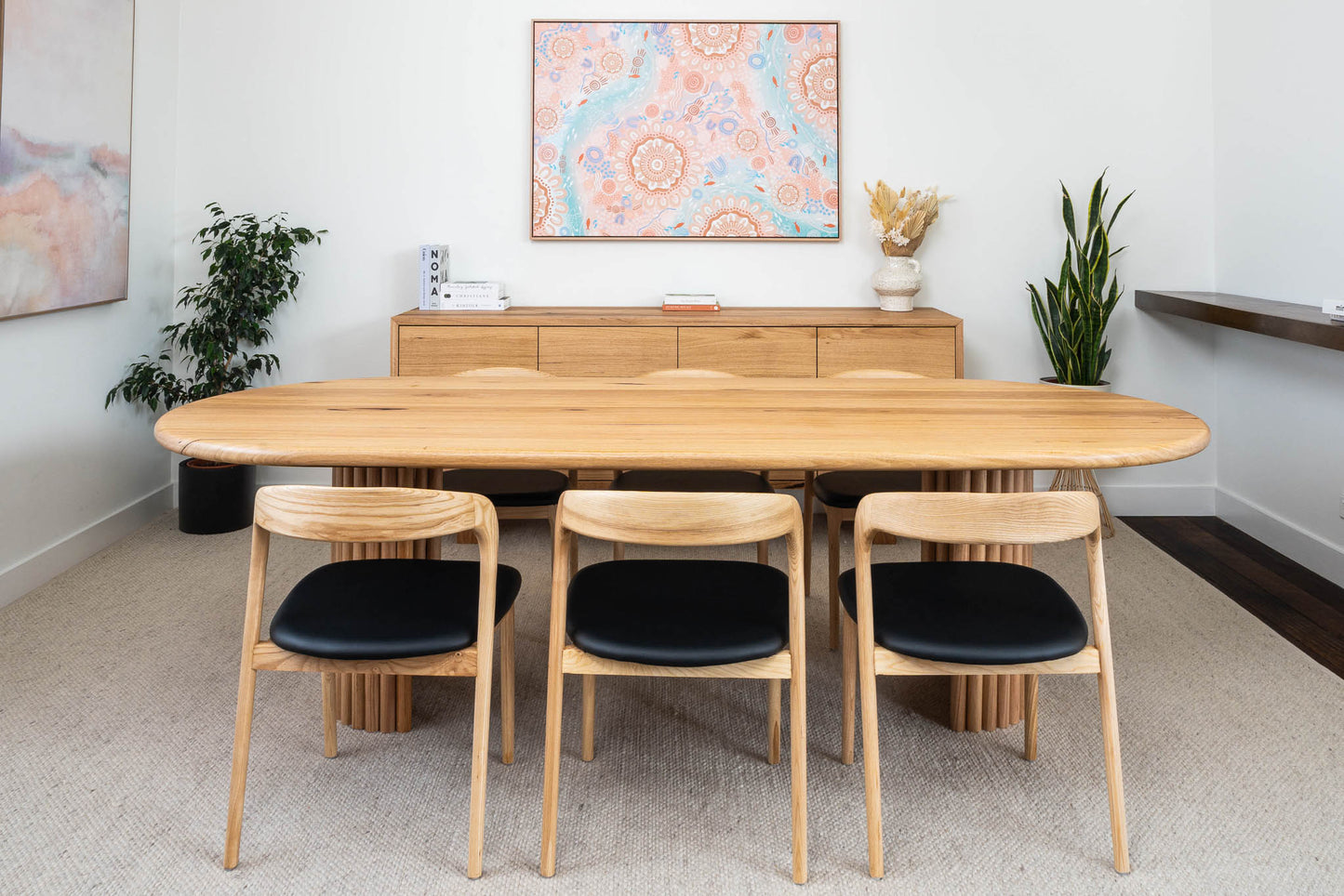 Dune Oval Solid Australian Hardwood Dining Table - Made in Australia