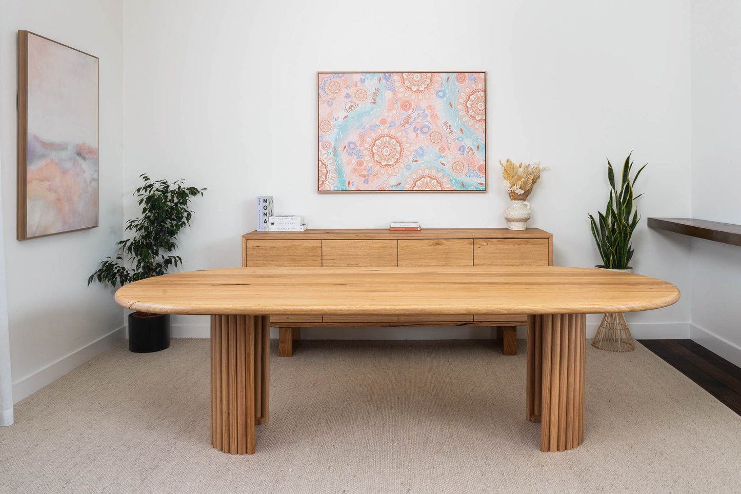 Dune Oval Solid Australian Hardwood Dining Table - Made in Australia