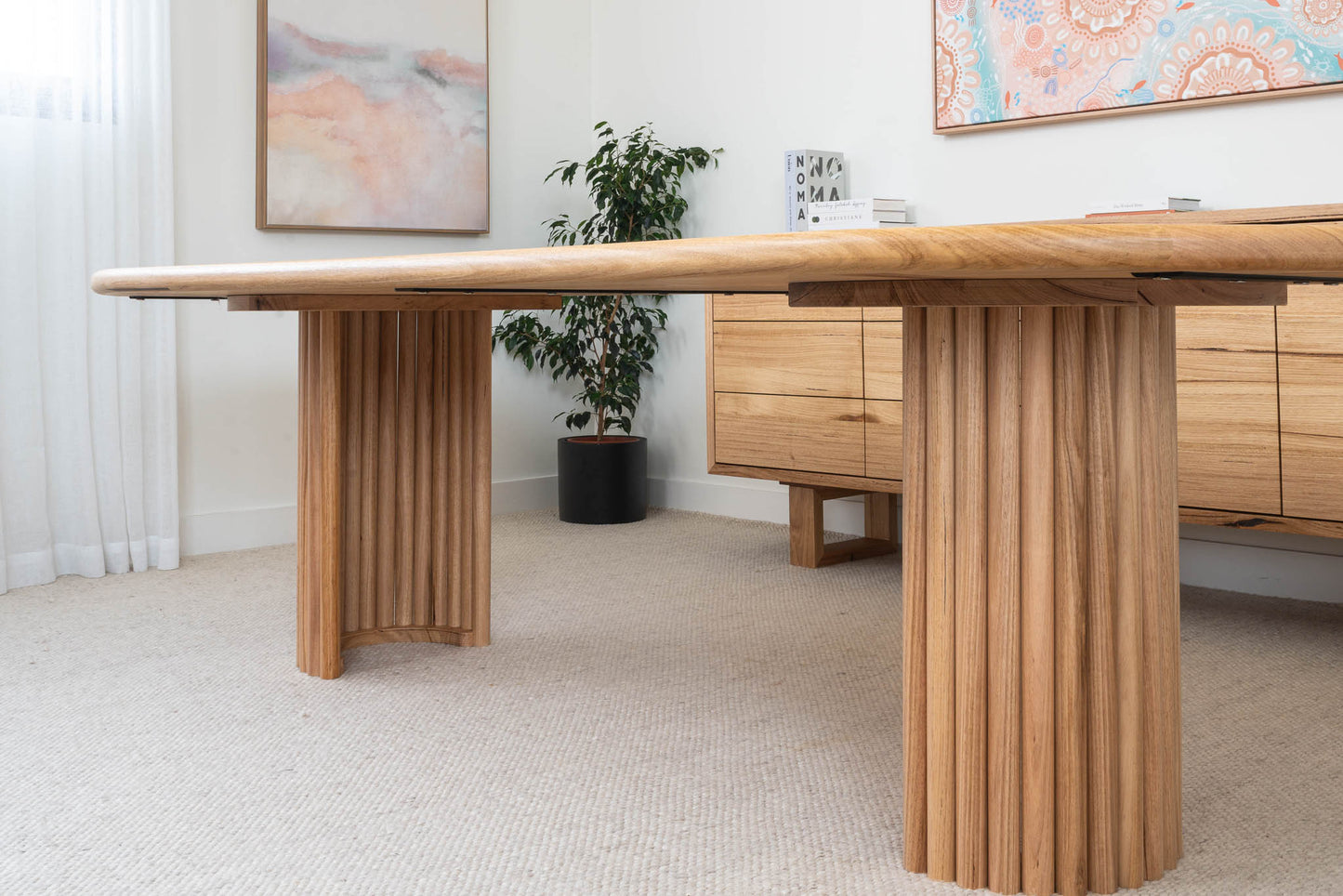 Dune Oval Solid Australian Hardwood Dining Table - Made in Australia