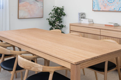 Yakka™️ Solid Tasmanian Oak Hardwood Dining Table - Made in Australia