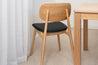 Bergen Dining Chair (Natural with choice of seat cushion)