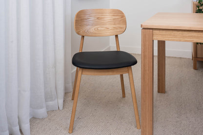 Bergen Dining Chair (Natural with choice of seat cushion)