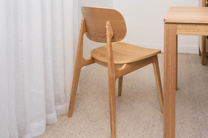 Bergen Dining Chair (Natural with Solid Seat)