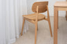 Bergen Dining Chair (Natural with Solid Seat)