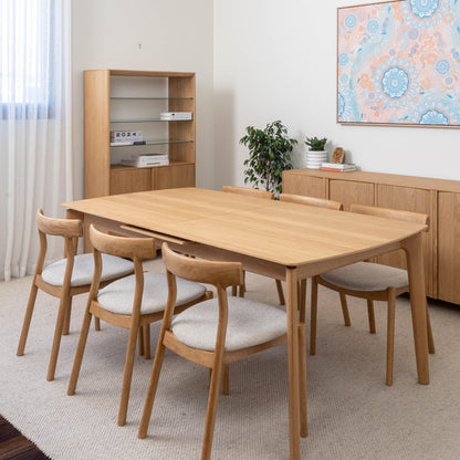 Eden American Oak Extension Table 1.9m-2.45m