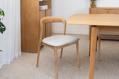 Sophie Solid American Ash Oak Hardwood Dining Chair