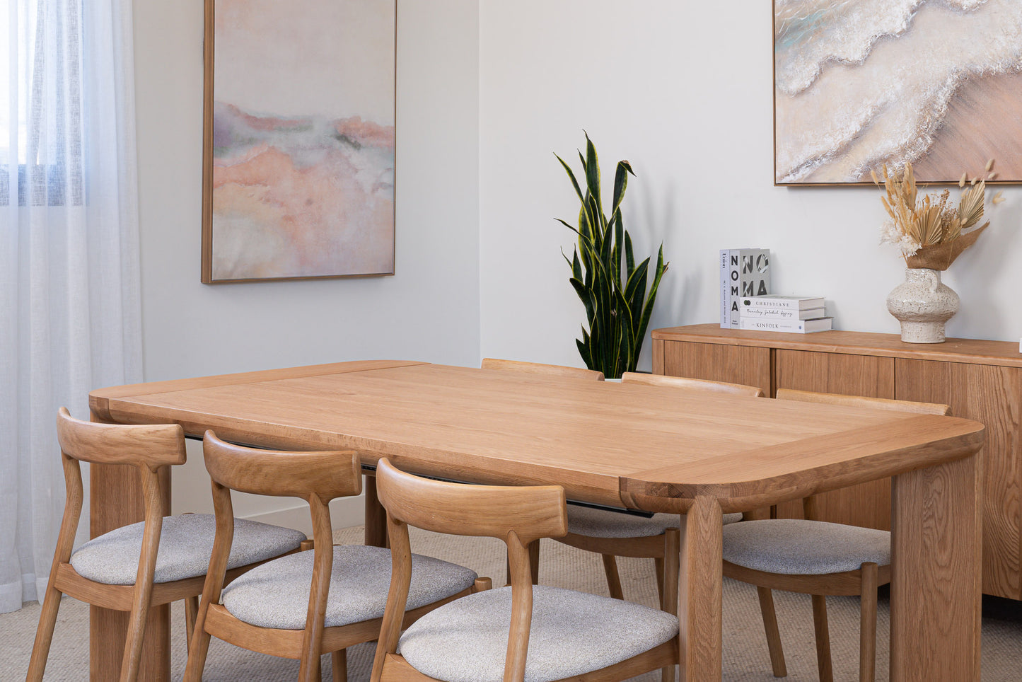 Juniper American Oak Extension Dining Table