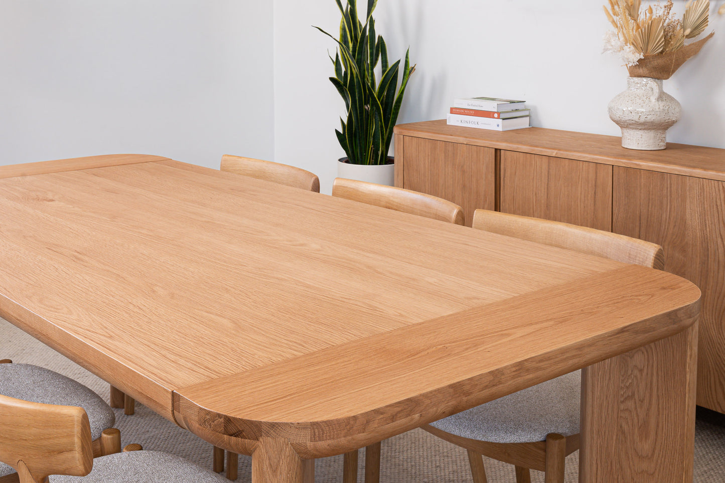 Juniper American Oak Extension Dining Table