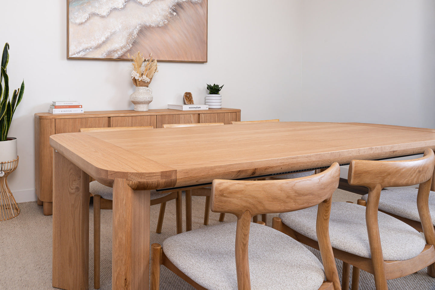 Juniper American Oak Extension Dining Table