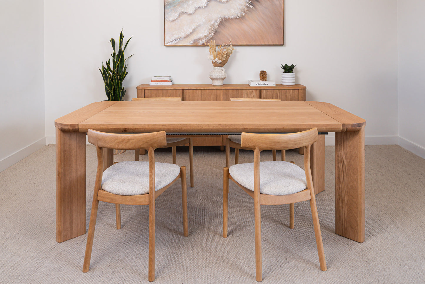 Juniper American Oak Extension Dining Table