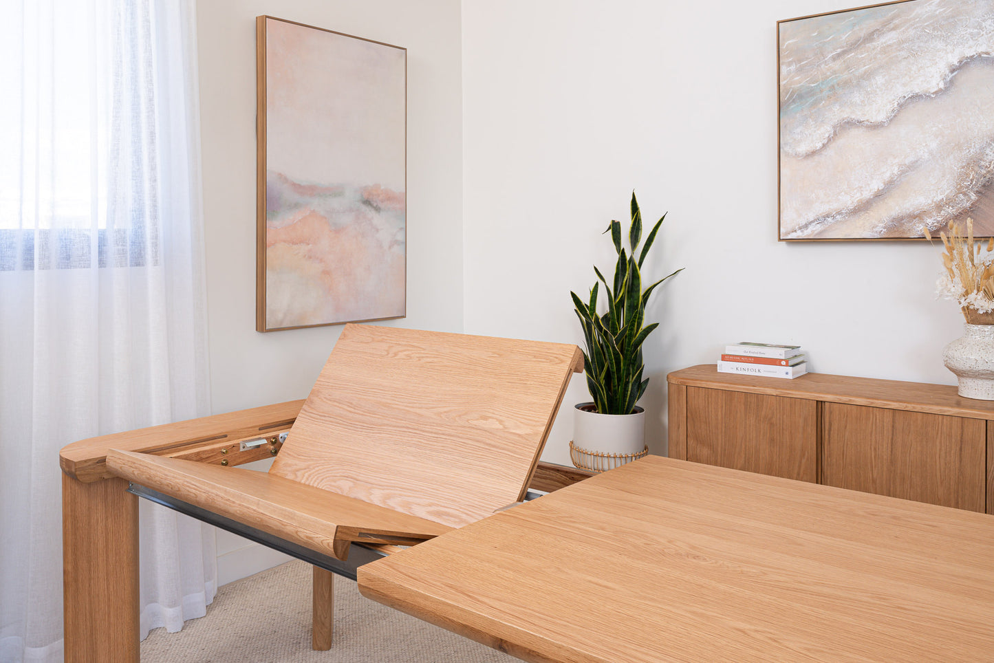 Juniper American Oak Extension Dining Table