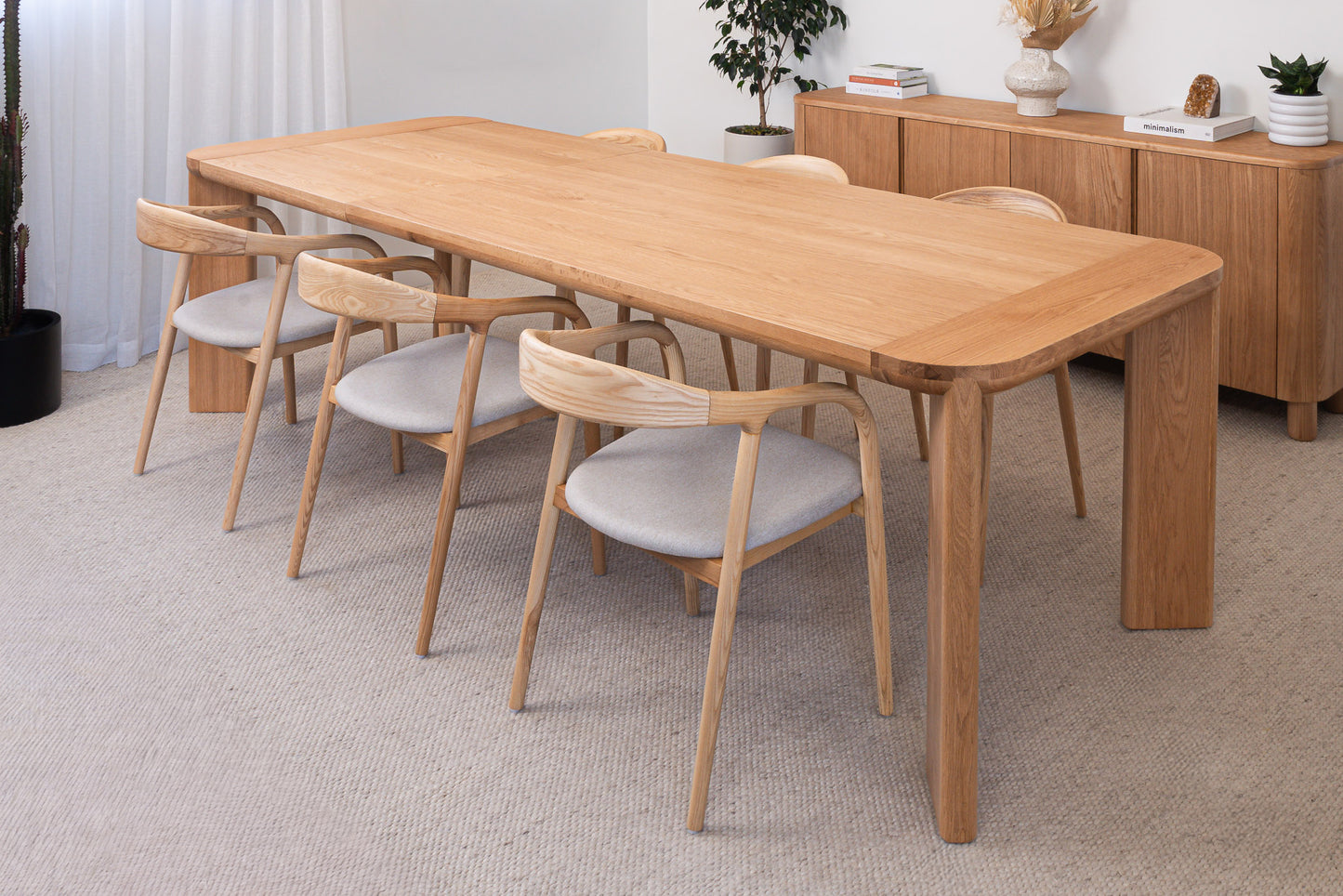Juniper American Oak Extension Dining Table