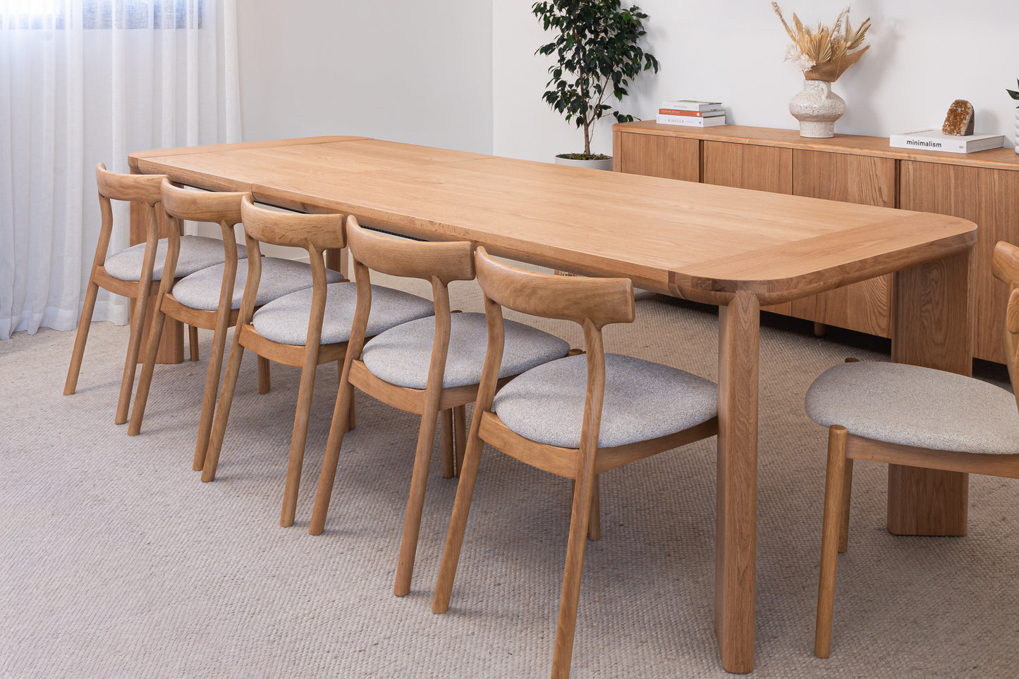 Juniper American Oak Extension Dining Table