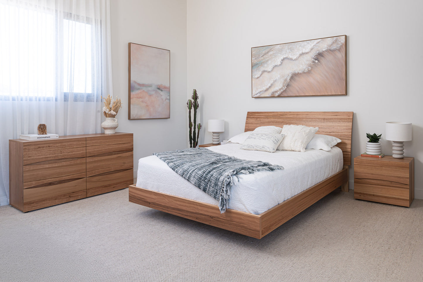 Citrine Wormy Chestnut Bed Frame
