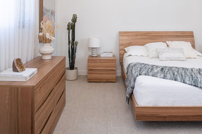 Citrine Wormy Chestnut Bed Frame