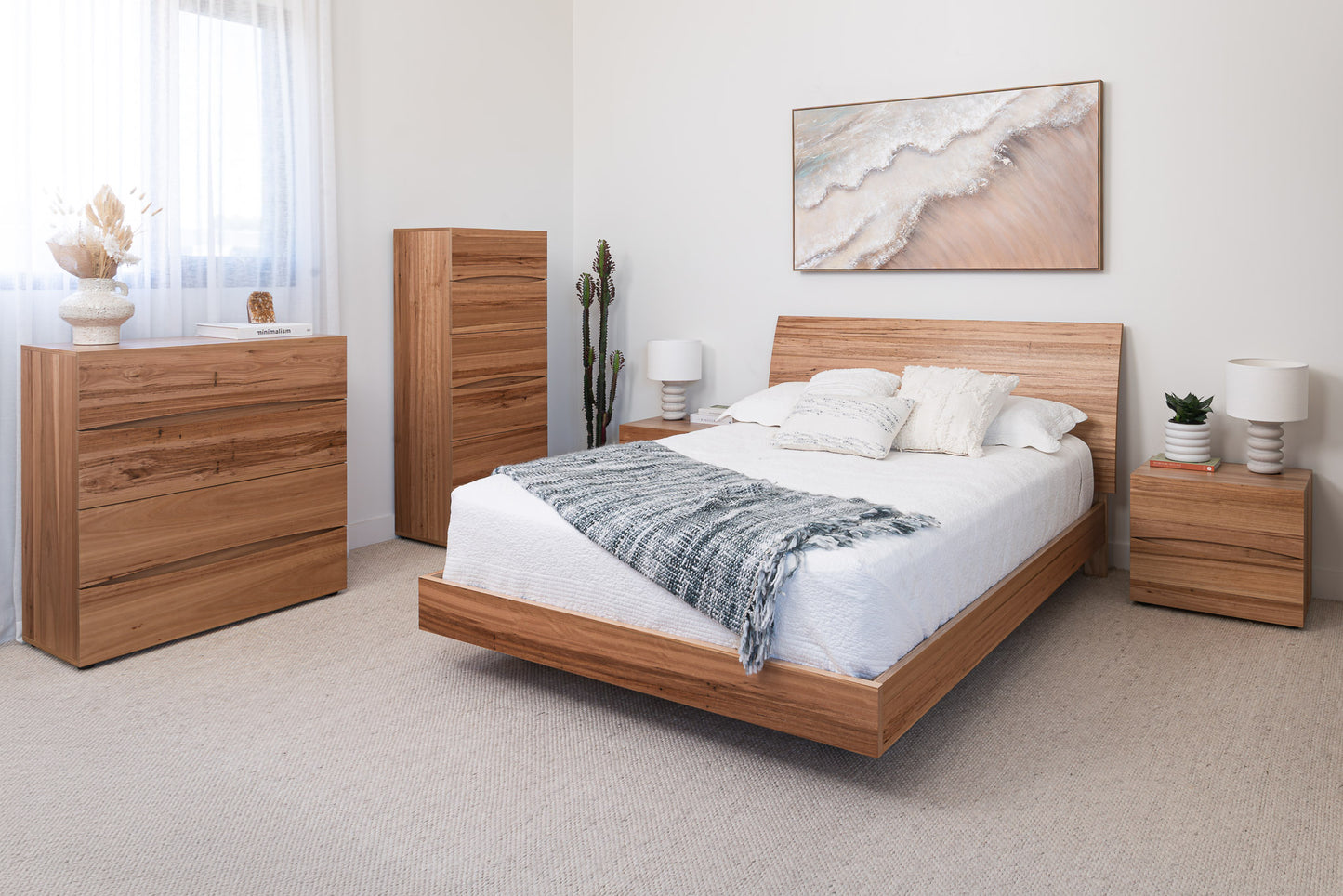 Citrine Wormy Chestnut Bed Frame