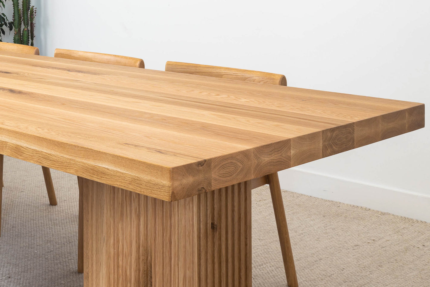 Hermes Solid American Oak Hardwood Dining Table - Made in Australia