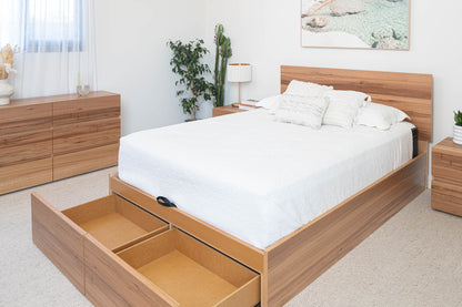 Dusk Gas Lift Storage Bed Frame - Made in Australia