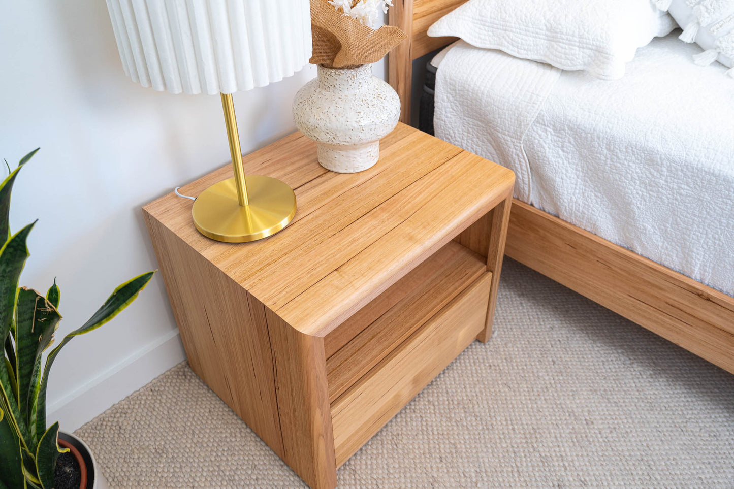 Yakka Feature Grade Bedside Table (1 Drawer) - Made In Australia