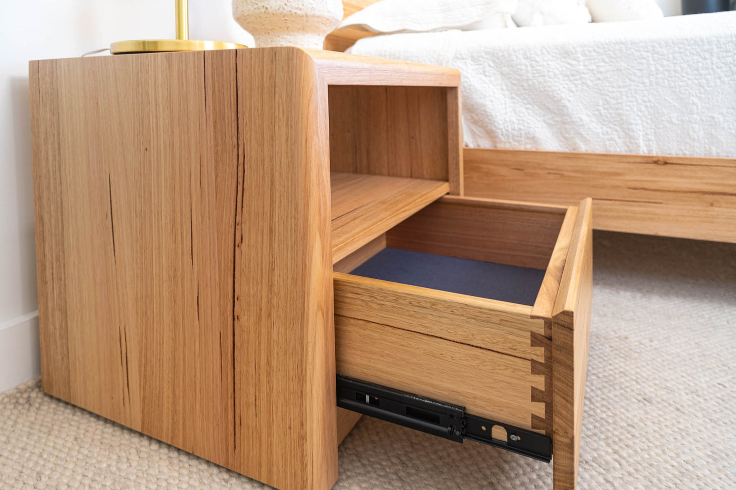 Yakka Feature Grade Bedside Table (1 Drawer) - Made In Australia