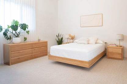 Yakka Base Tasmanian Oak Feature Grade Bed Frame