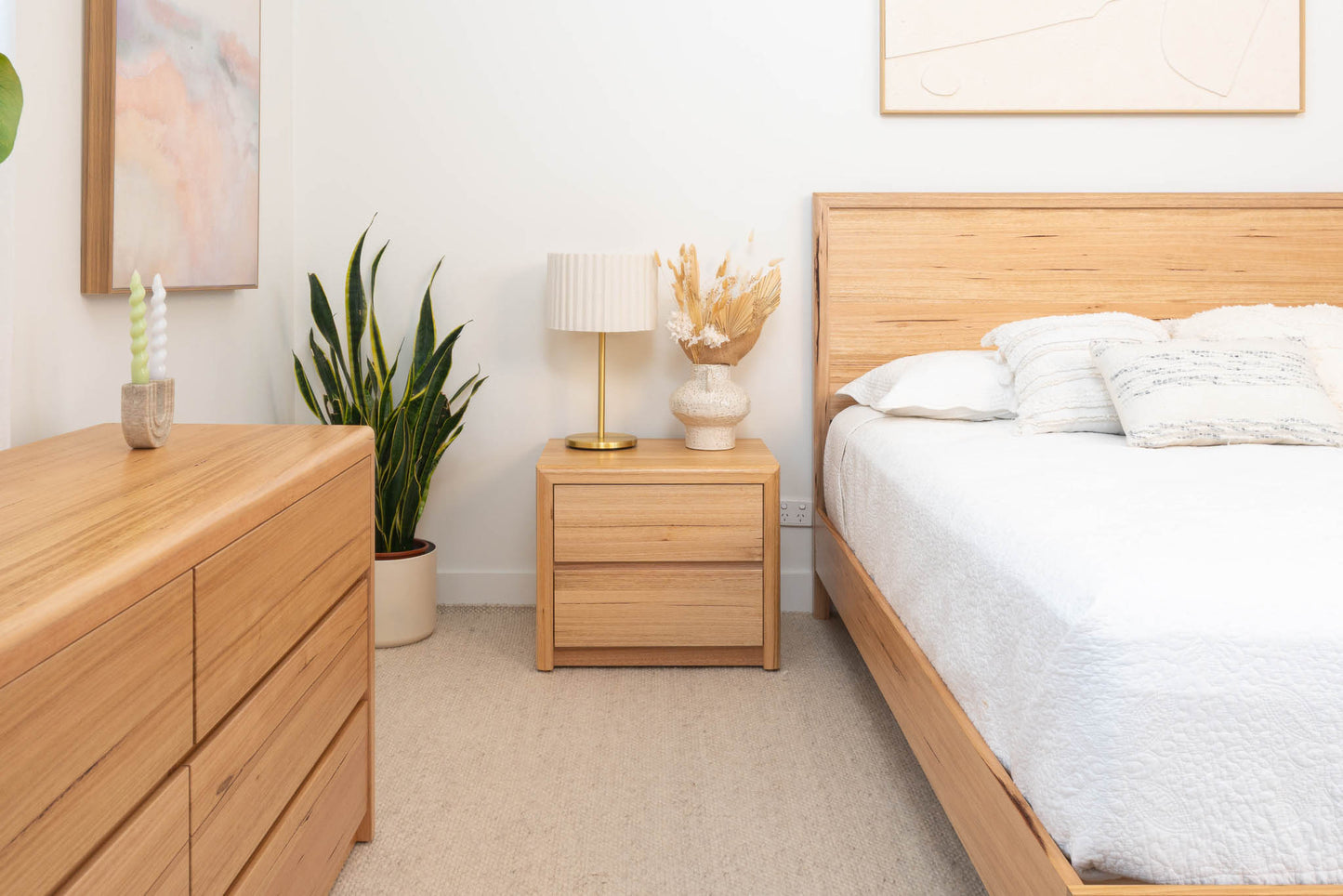 Yakka Feature Grade Bedside Table (2 Drawer) - Made In Australia