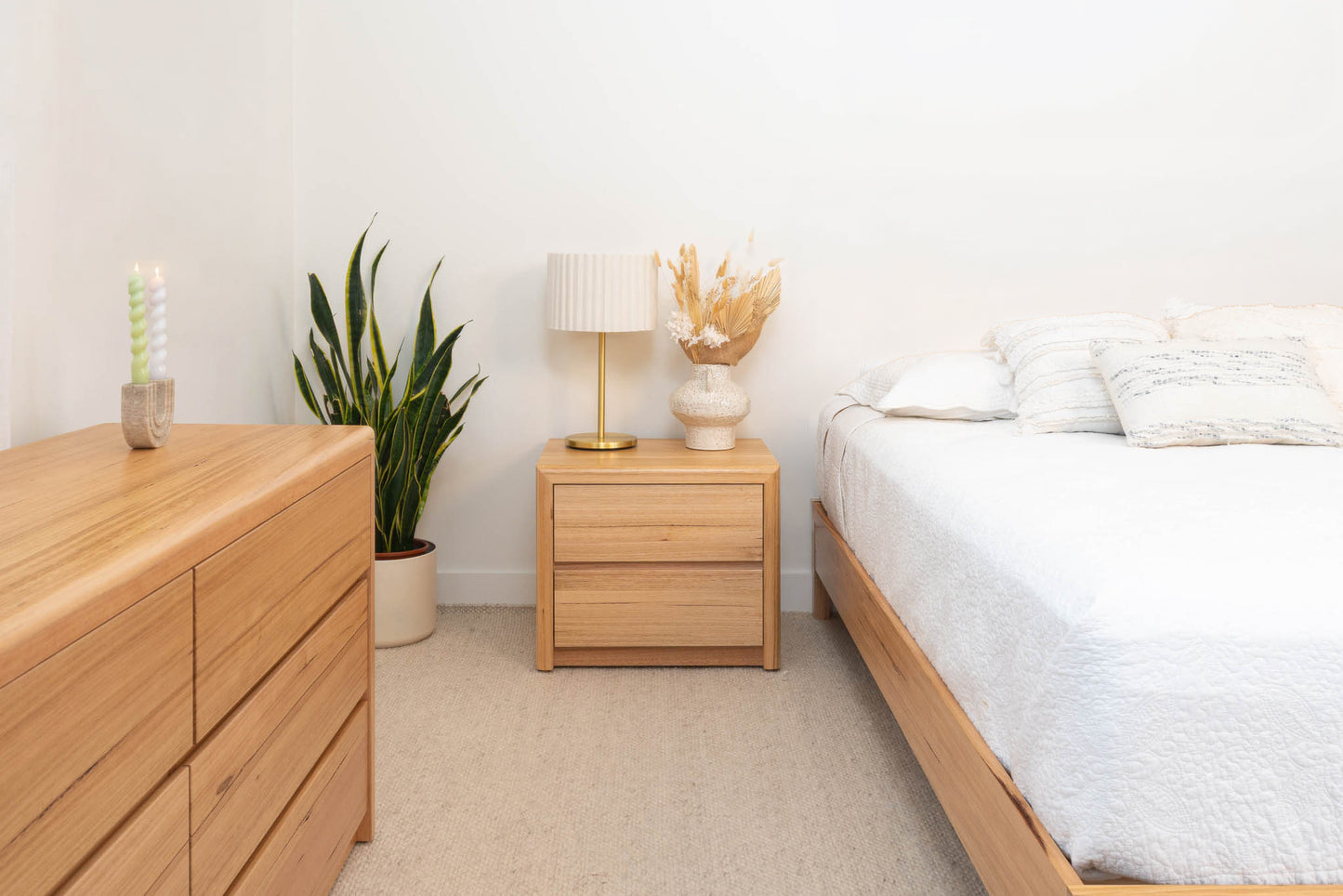 Yakka Base Tasmanian Oak Feature Grade Bed Frame