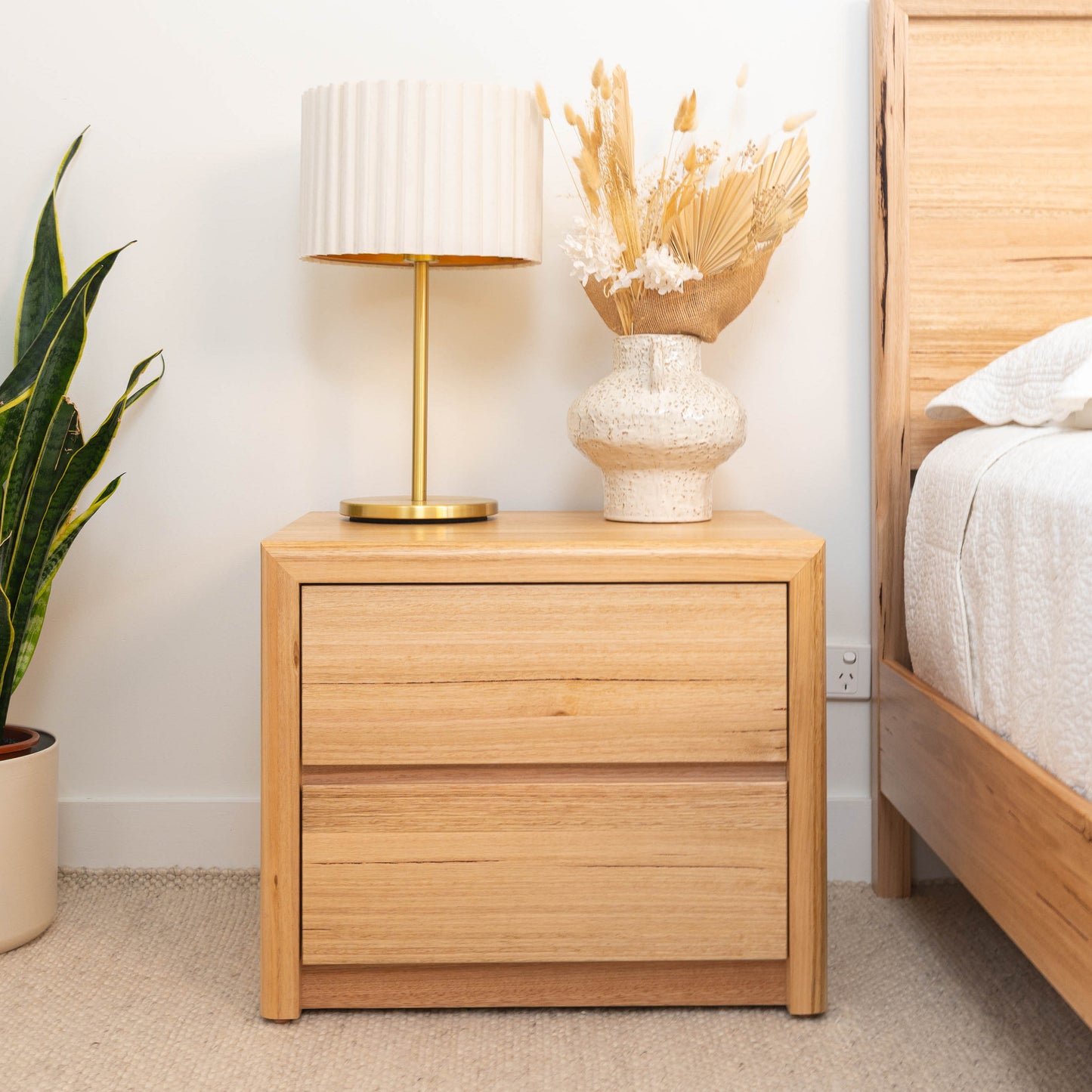 Yakka Feature Grade Bedside Table (2 Drawer) - Made In Australia