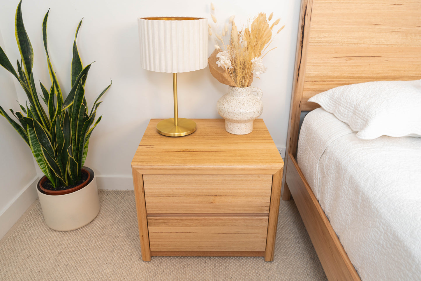 Yakka Feature Grade Bedside Table (2 Drawer) - Made In Australia