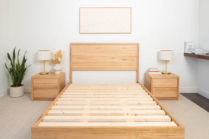 Yakka™️ Feature Grade Tasmanian Oak Bed Frame - Made in Australia