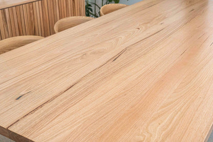 Ex Demo 2.4m Hamilton 40mm Straight Edge Dining Table - Made in Australia