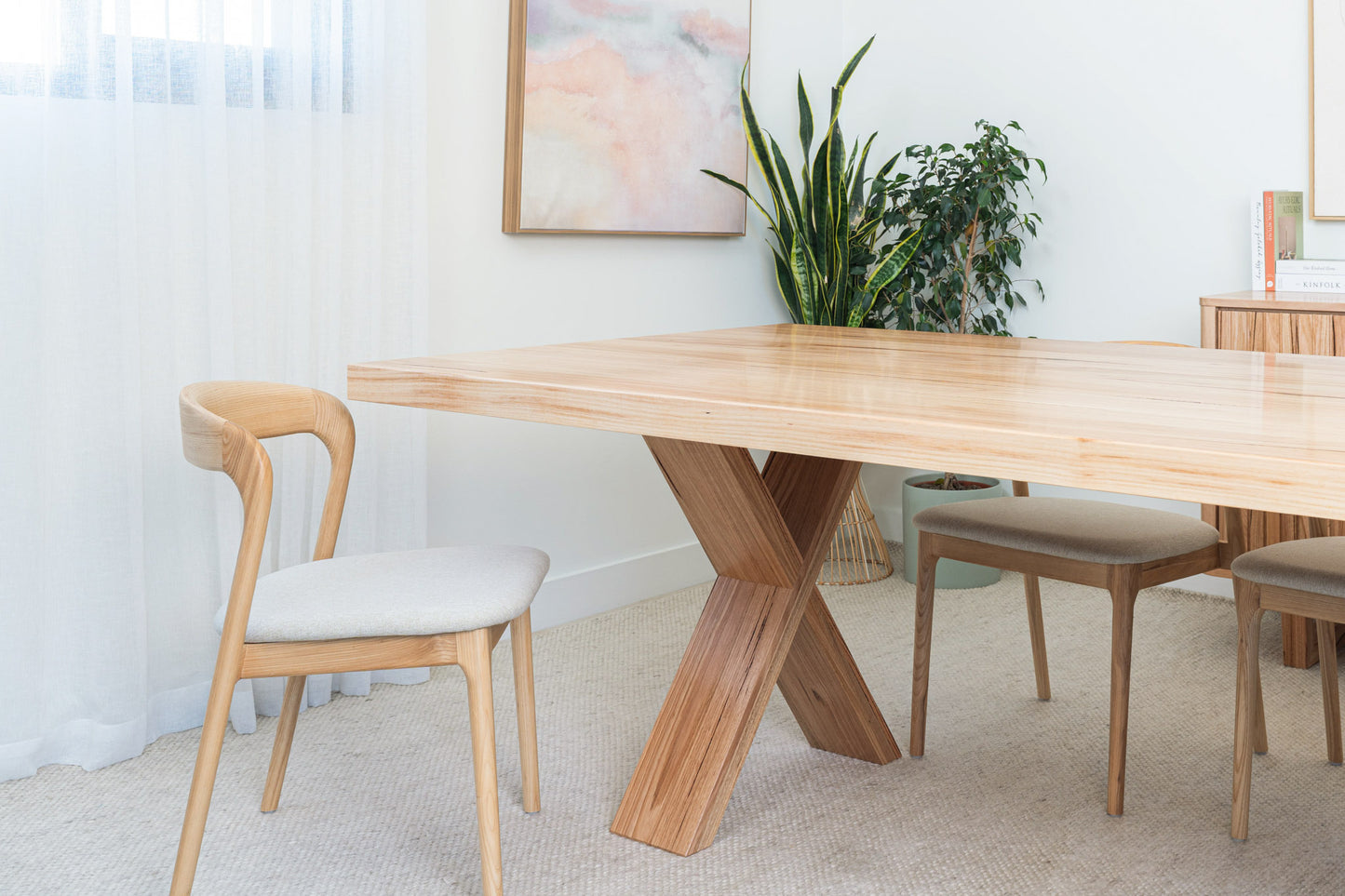 Axl Vic Ash Feature Dining Table - Made in Australia