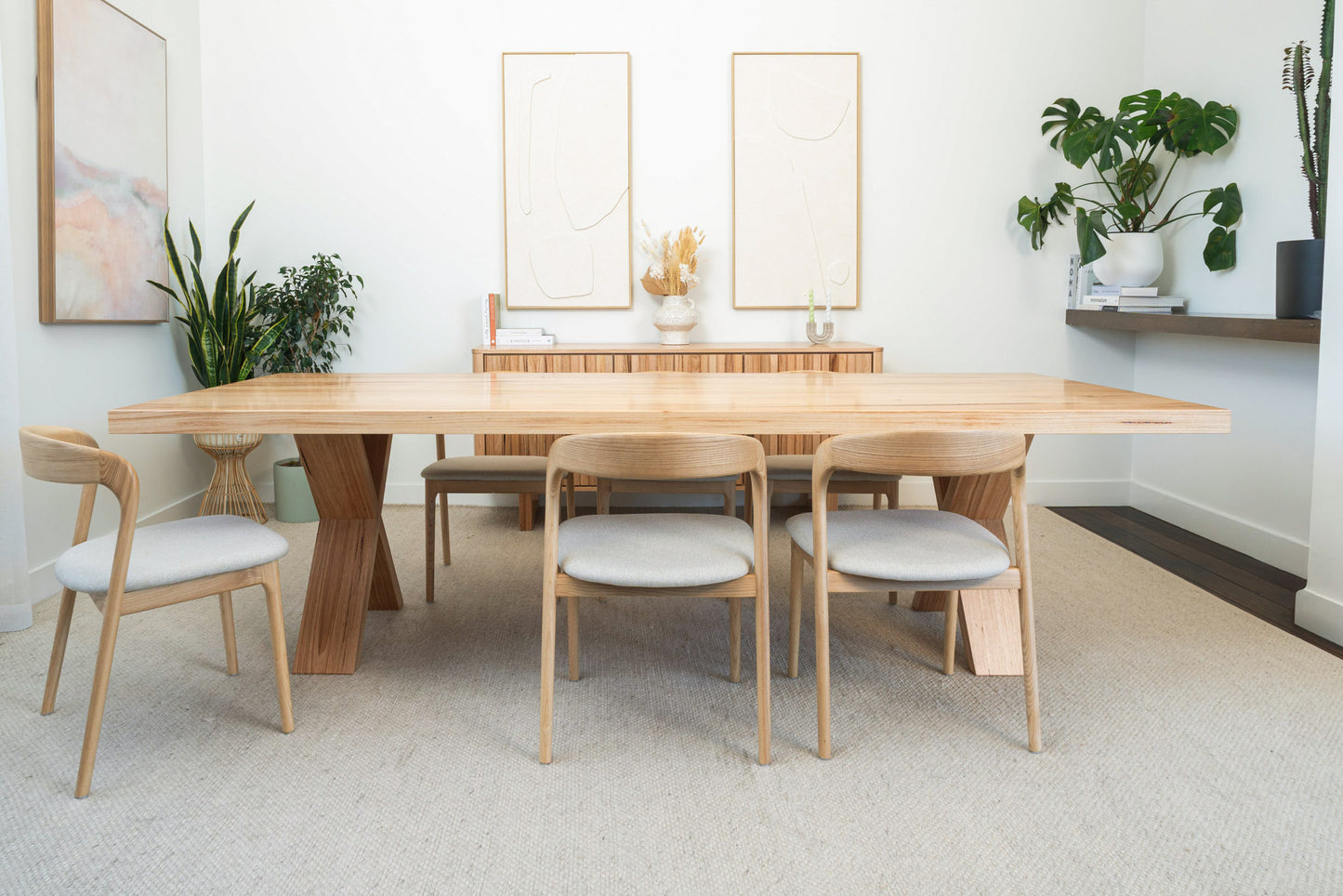Axl Vic Ash Feature Dining Table - Made in Australia