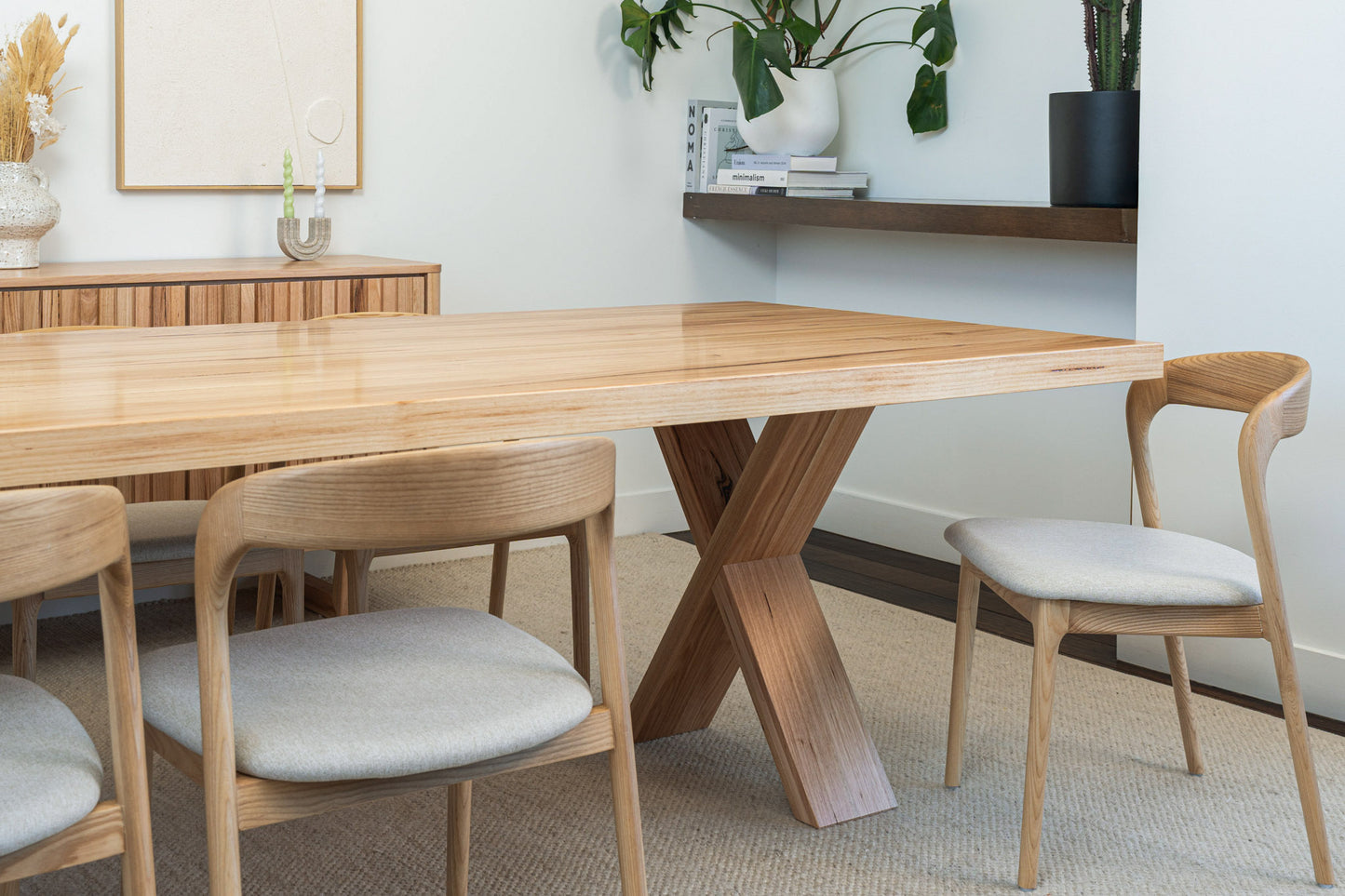 Axl Vic Ash Feature Dining Table - Made in Australia