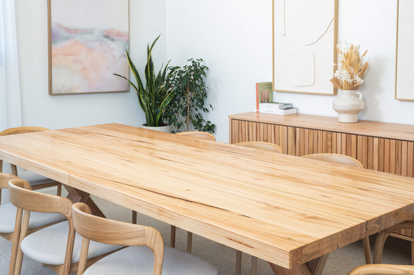 Axl Vic Ash Feature Dining Table - Made in Australia