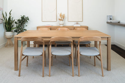 Ex Demo 2.1m Yakka™️ American Oak Dining Table - Made in Australia