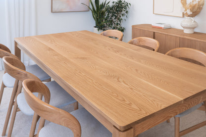 Ex Demo 2.1m Yakka™️ American Oak Dining Table - Made in Australia