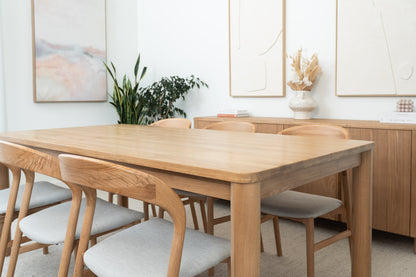 Solara Solid American Oak Dining Table
