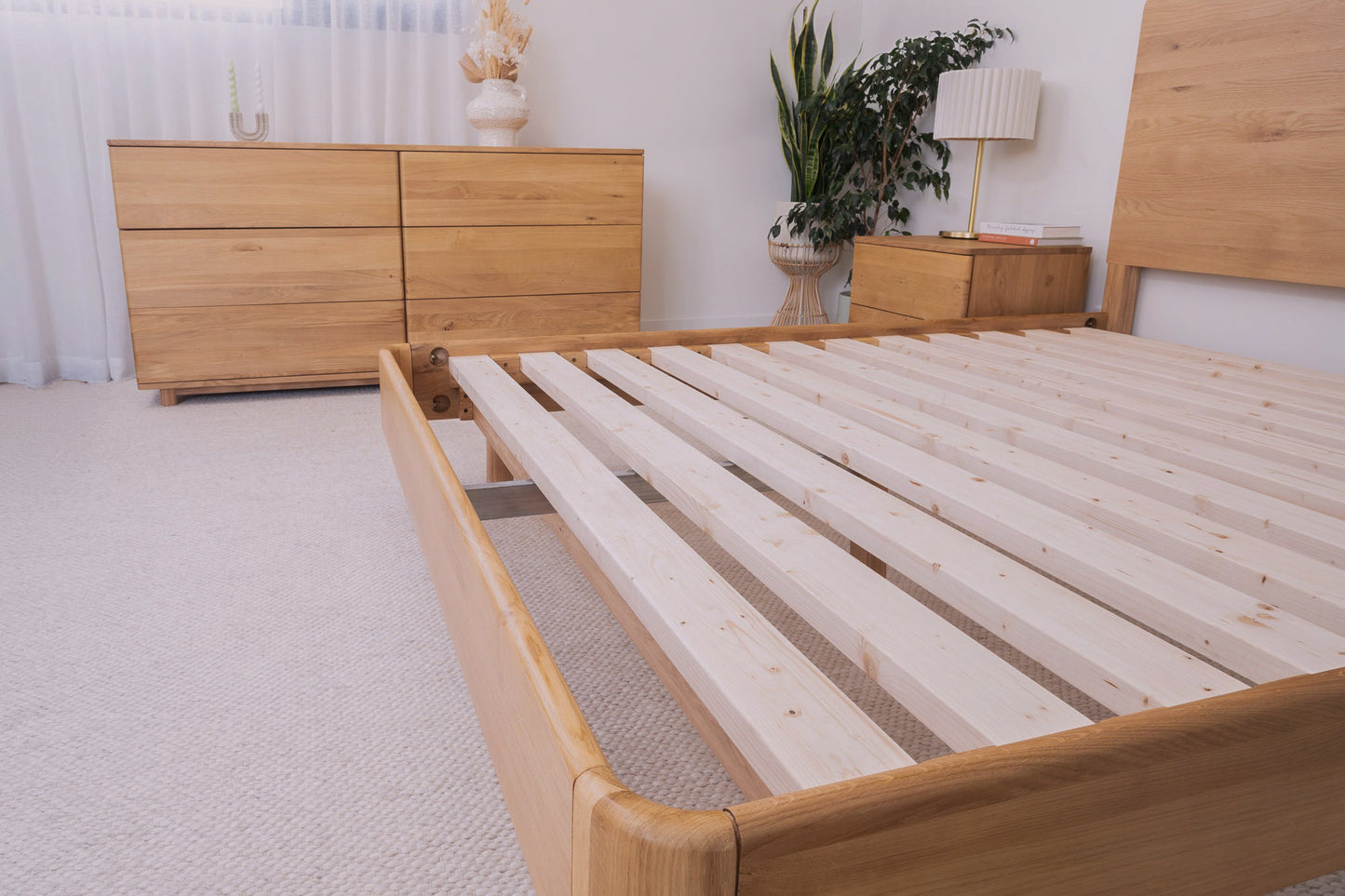 Solara American Oak Bed Frame