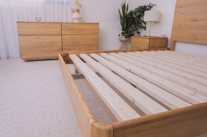Solara American Oak Bed Frame
