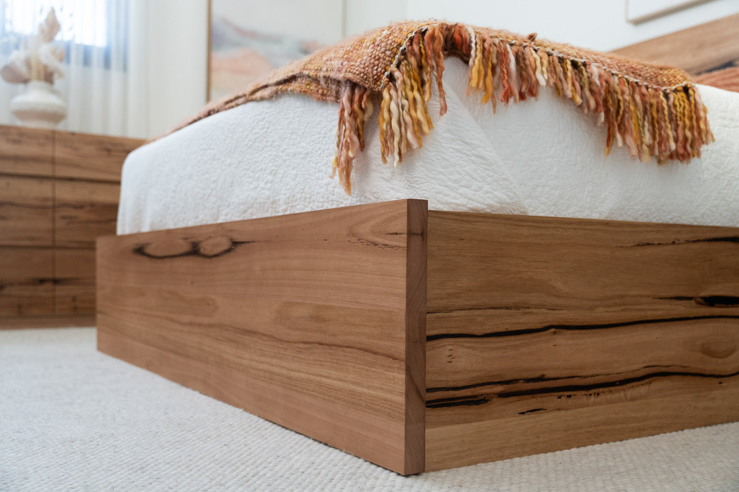 York Gas Lift Fully Solid Australian Bed Frame - Made in Australia